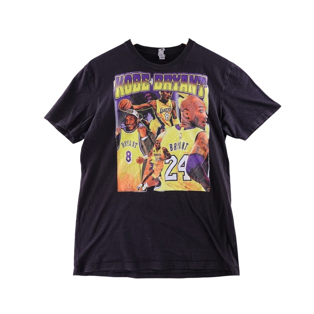 Kobe Bryant Los‎ Angeles Lakers Graphic T Shirt Kids Size XL Black Mamba NBA Y2k